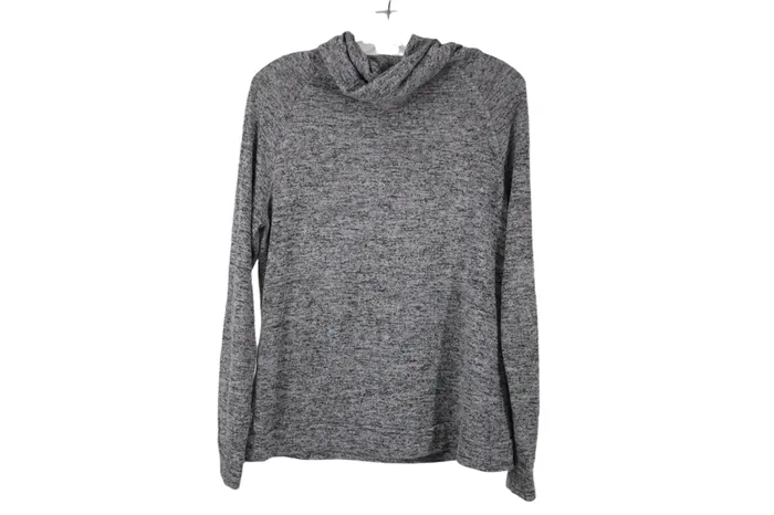 Hello Mello Earrings Hello Mello Gray Long Sleeved Knit Sweater L