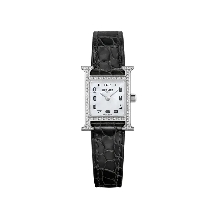 Hermes Heure H in Stainless Steel Watch Hermes Earrings