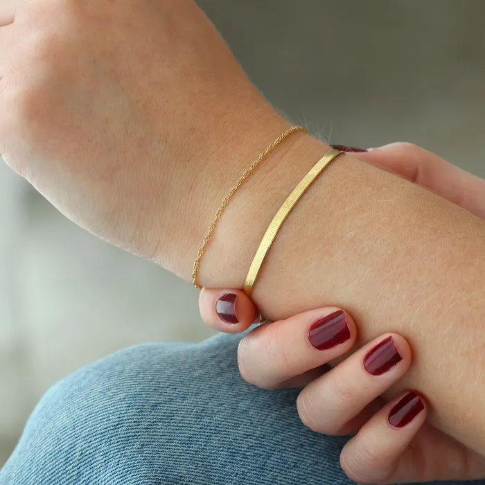 Herringbone Chain Bracelet Kris Nations Bracelets Herringbone Chain Bracelet Kris Nations Bracelets