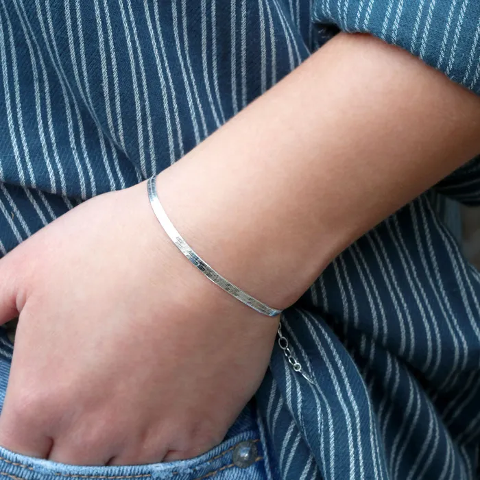 Herringbone Chain Bracelet Kris Nations Bracelets Herringbone Chain Bracelet Kris Nations Bracelets