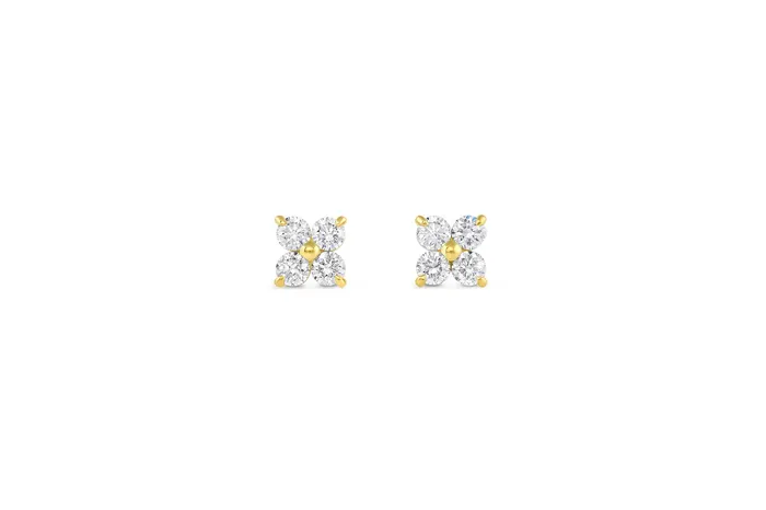 Honey Jewelry Co Earrings Petite 4Stone LabGrown Diamond Stud Earrings