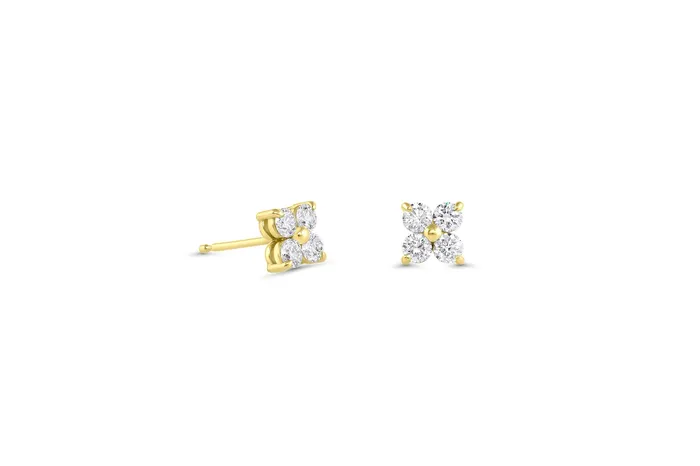 Honey Jewelry Co Earrings Petite 4Stone LabGrown Diamond Stud Earrings