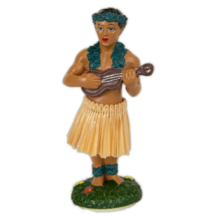 Hula Boy with Ukulele Dashboard Bobble Doll 4 KCCOMPANY Necklaces