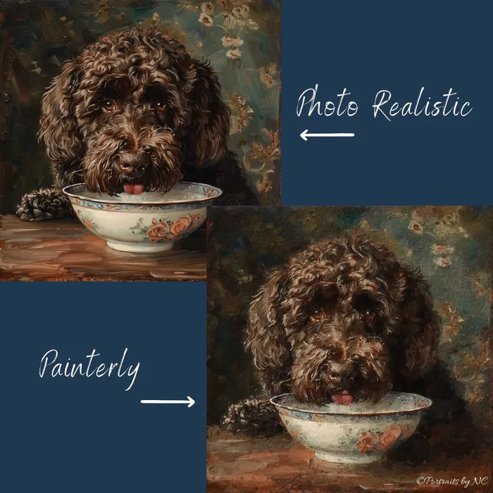 Hunting Dogs Duck Hunting Oil Painting Portraits by NC Earrings