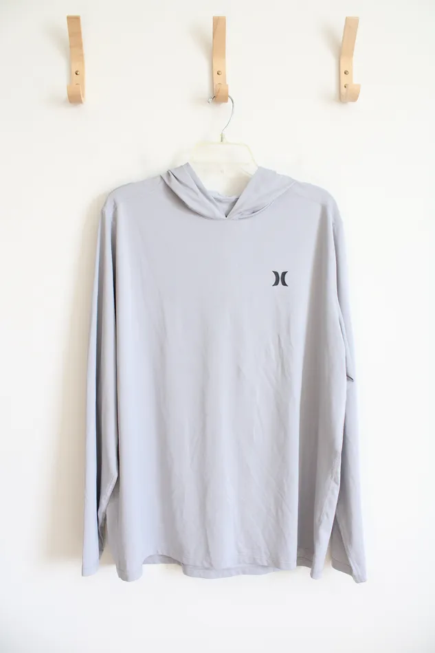 Hurley Necklaces Hurley Light Gray Lightweight Hoodie XL