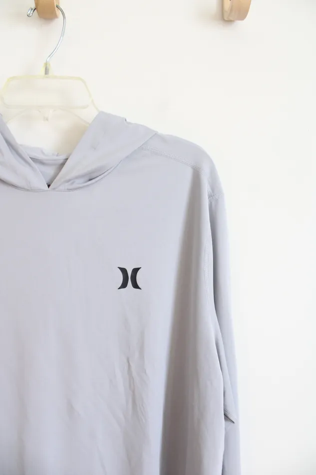 Hurley Necklaces Hurley Light Gray Lightweight Hoodie XL