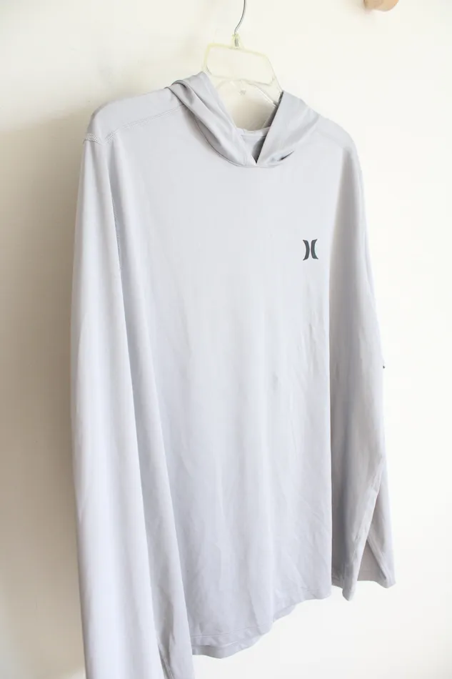 Hurley Necklaces Hurley Light Gray Lightweight Hoodie XL