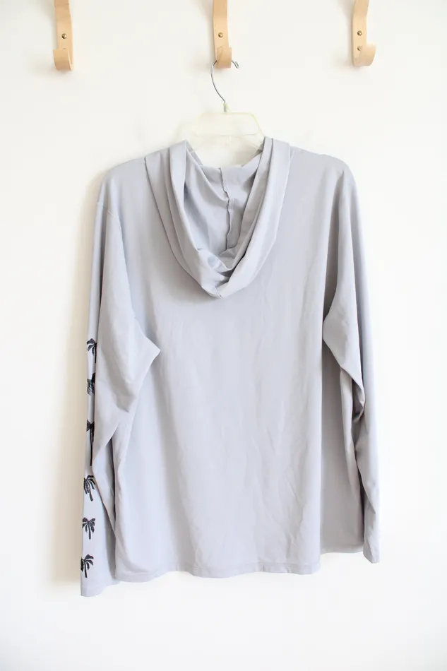 Hurley Necklaces Hurley Light Gray Lightweight Hoodie XL