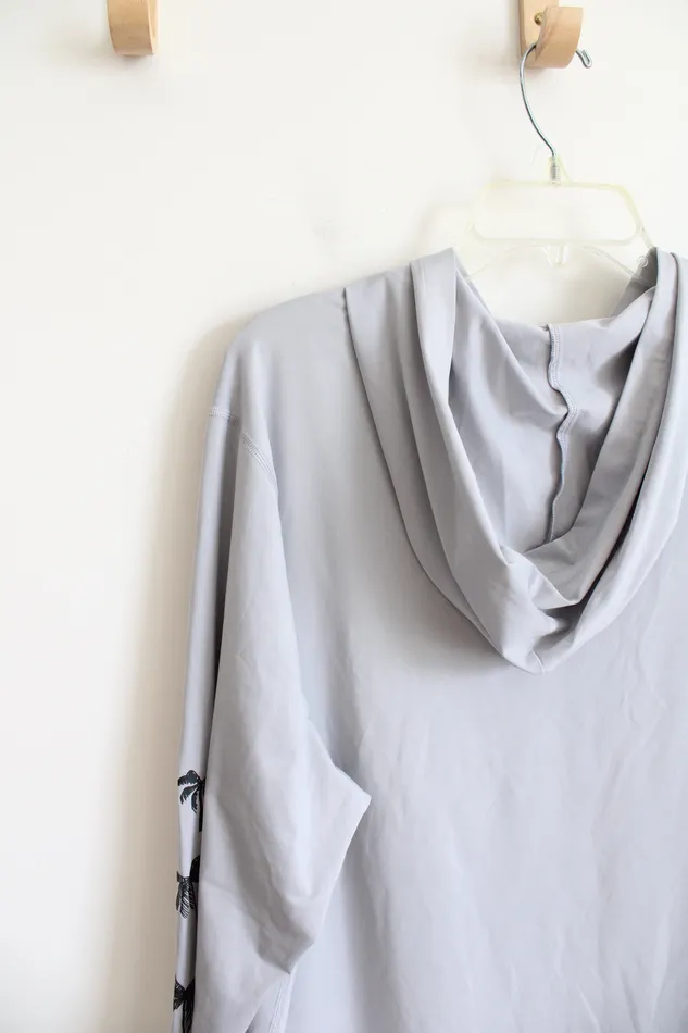 Hurley Necklaces Hurley Light Gray Lightweight Hoodie XL