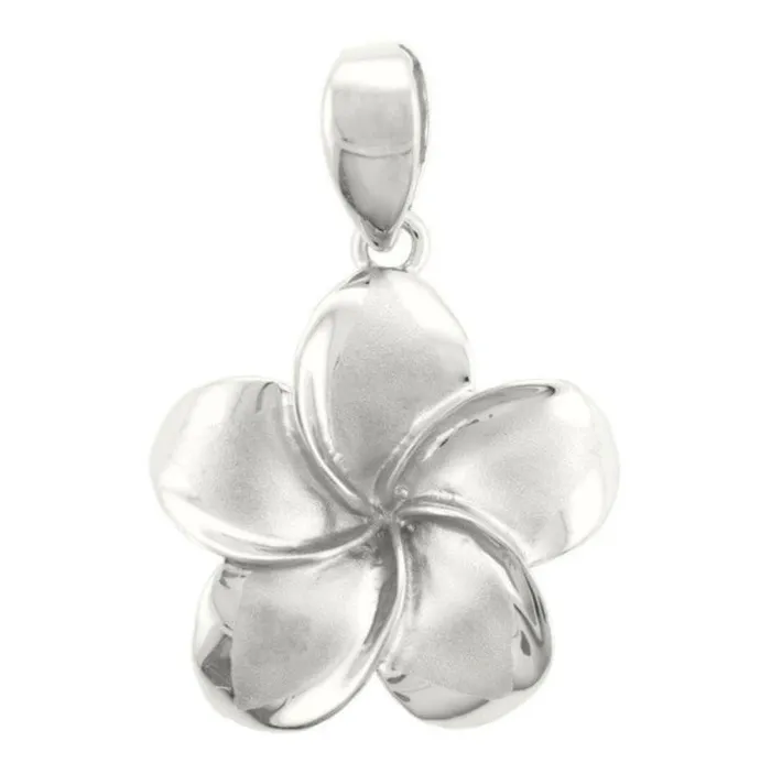 Island Fine Jewelry Necklaces 14K Gold Plumeria Pendant