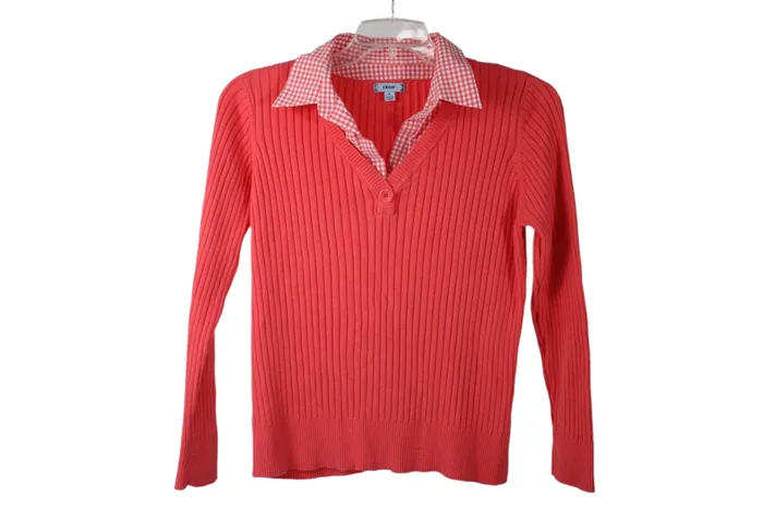 Izod Izod Coral Knit Sweater L Earrings
