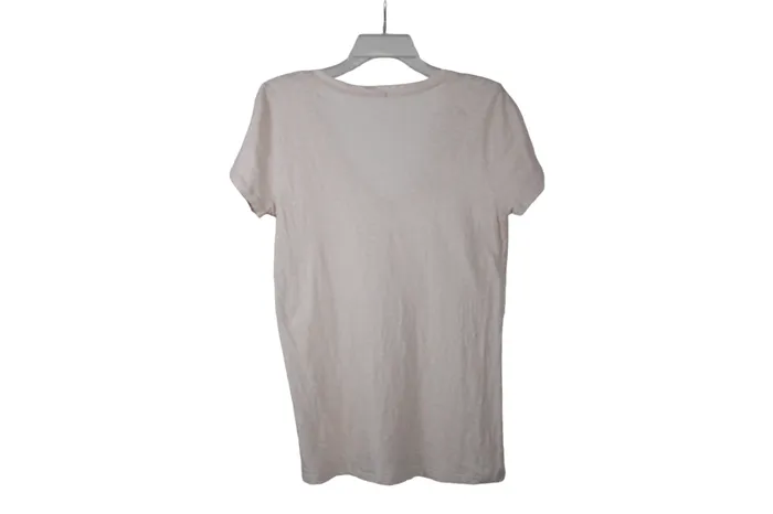 JCrew Pale Pink Cotton Top M JCrew Earrings
