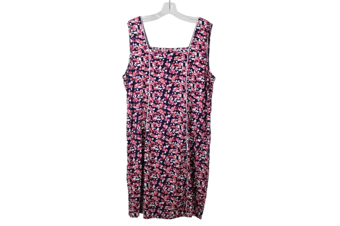 Jockey Rings Jockey Blue Pink Floral Nightgown L