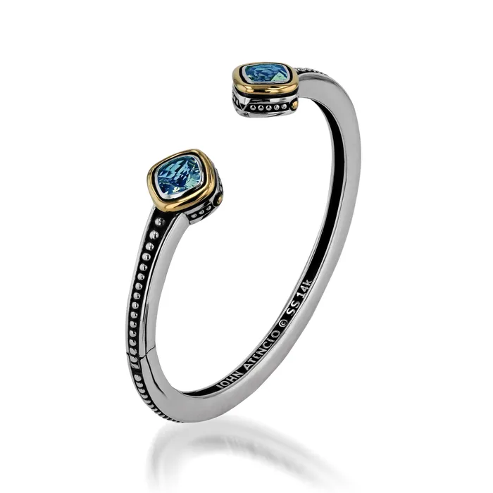 John Atencio Bracelets Chorus Gemstone Cuff Bracelet