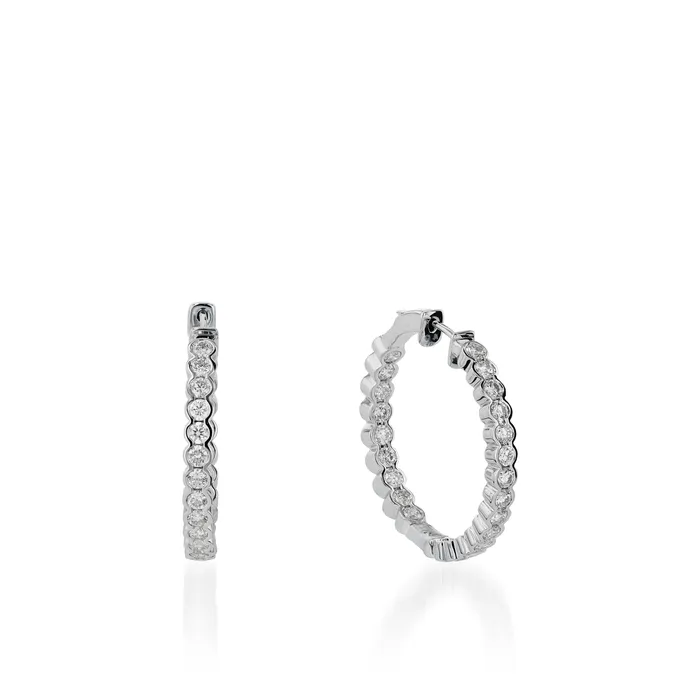 John Atencio Earrings Paloma InsideOut Diamond Hoops