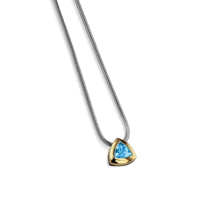 John Atencio Necklaces Arrivo Trillion Solitaire Pendant Necklace