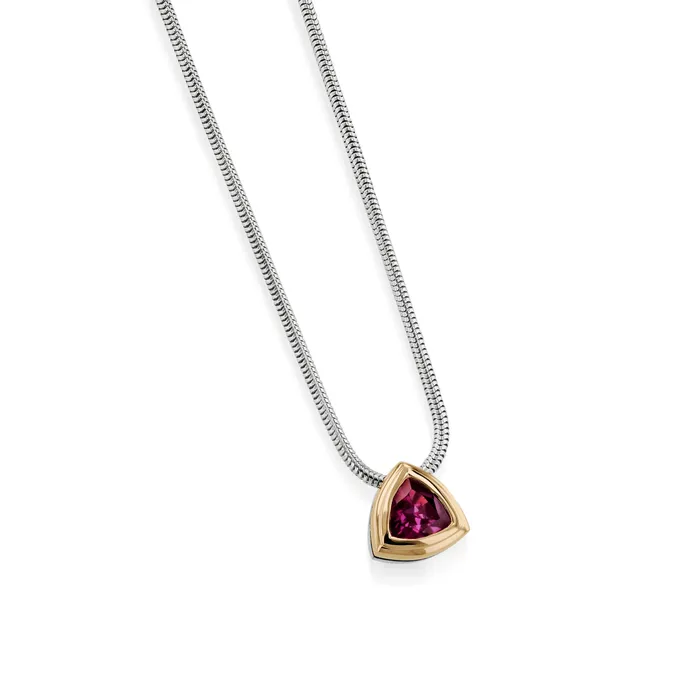 John Atencio Necklaces Arrivo Trillion Solitaire Pendant Necklace