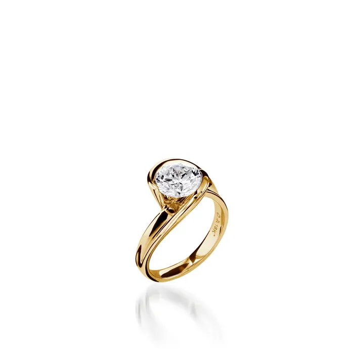 John Atencio Rings Apropos Yellow Gold Engagement Ring