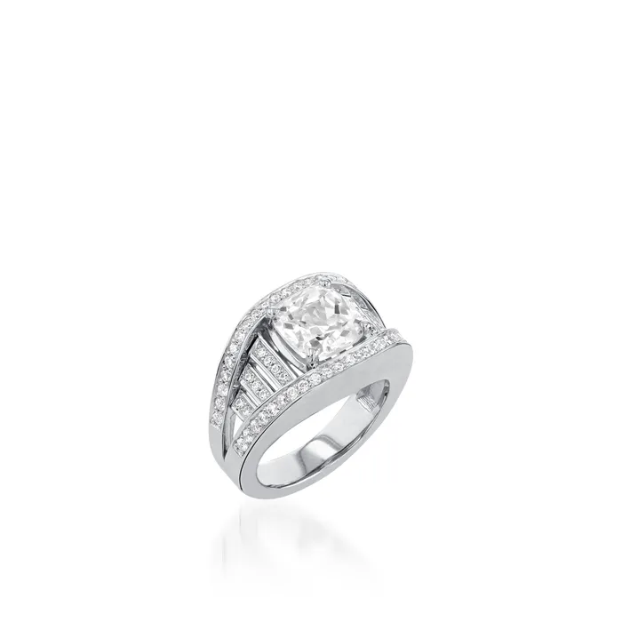 John Atencio Rings Cleopatra Elite Yellow Gold Diamond Ring