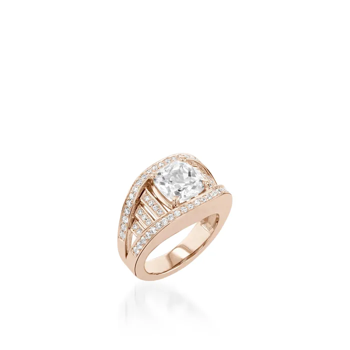 John Atencio Rings Cleopatra Elite Yellow Gold Diamond Ring