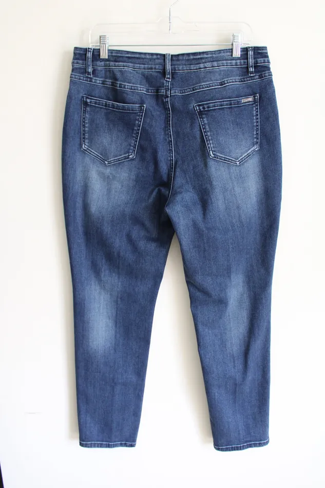 Joseph Ribkoff Earrings Joseph Ribkoff Studded Face Jeans 16