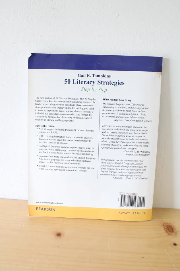Jubilee Thrift 50 Literacy Strategies Step By Step Fourth Edition By Gail E Tompkins Earrings Jubilee Thrift 50 Literacy Strategies Step By Step Fourth Edition By Gail E Tompkins Earrings