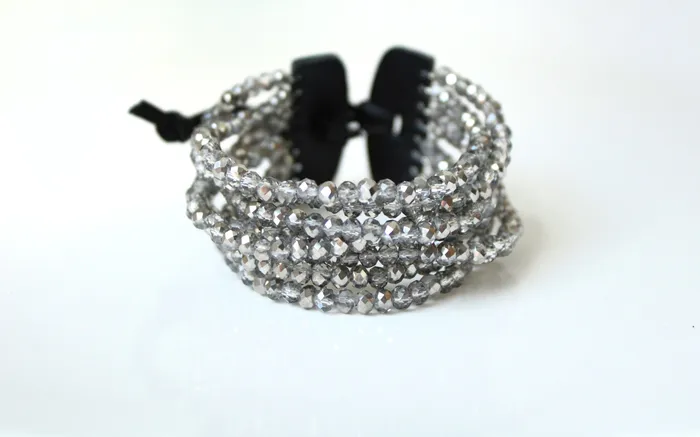 Jubilee Thrift Bracelets Marlyn Schiff Gray Beaded Bracelet