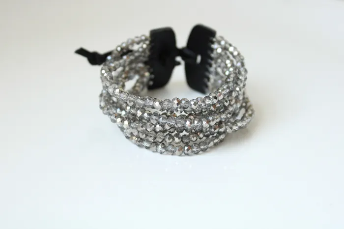 Jubilee Thrift Bracelets Marlyn Schiff Gray Beaded Bracelet
