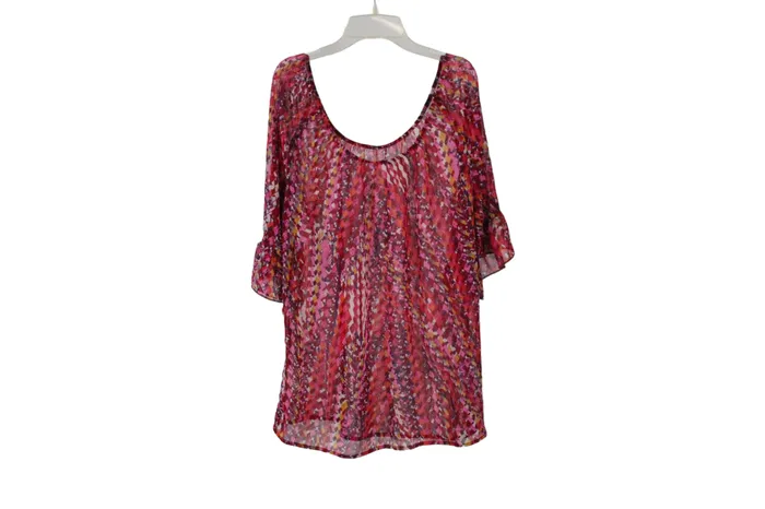 Jubilee Thrift Earrings Pink Blouse L