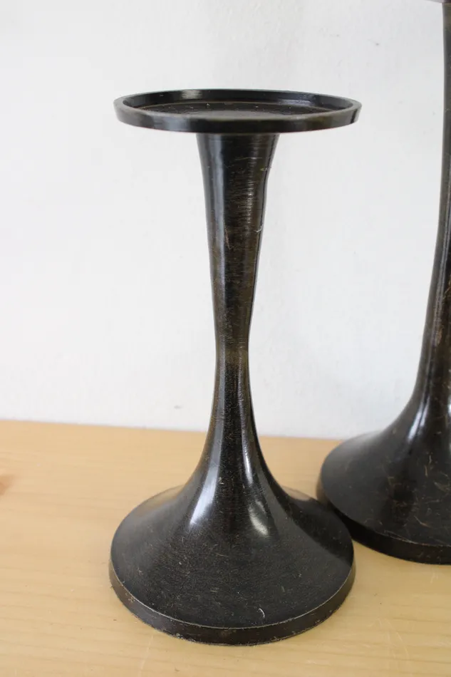 Jubilee Thrift Earrings Tall Rustic Pillar Candle Holders