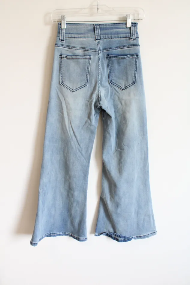 Jubilee Thrift Necklaces High Waisted Light Wash Flare Jeans S