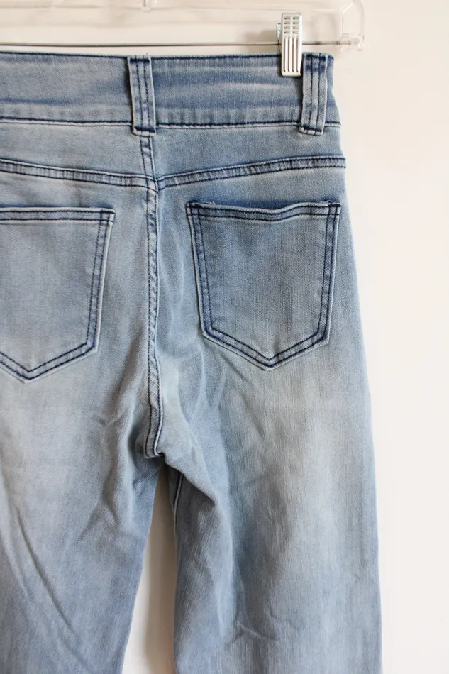 Jubilee Thrift Necklaces High Waisted Light Wash Flare Jeans S