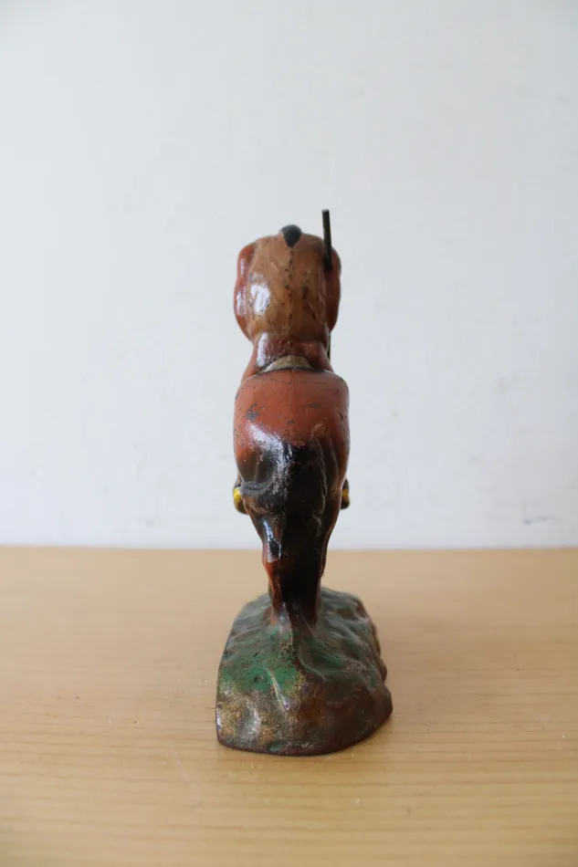 Jubilee Thrift Necklaces Vintage Painted Cast Iron End Of The Trail Bookend