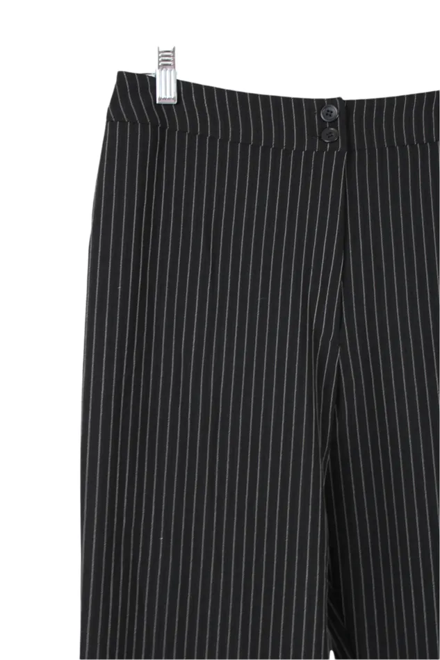 Jubilee Thrift Rings Black Pinstripe Pants 910