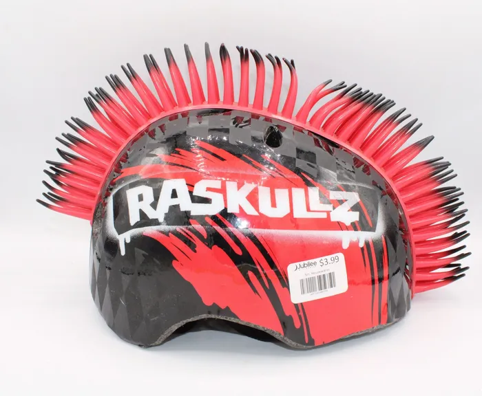 Jubilee Thrift Rings Raskullz Bicycle Black Red Helmet Size S