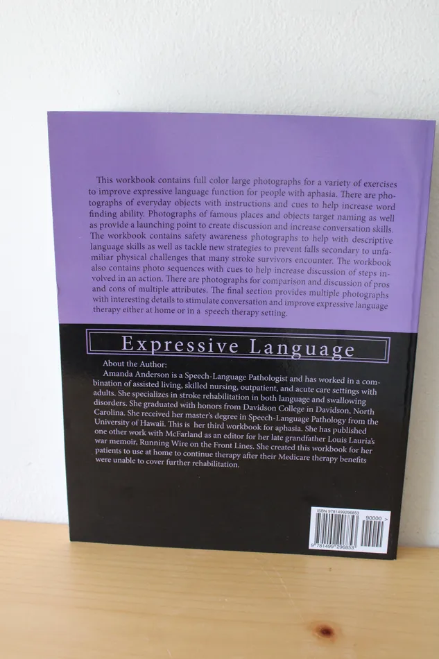 Jubilee Thrift Speech Therapy Aphasia Rehabilitation STAR Workbook III By Amanda Anderson MS CCCSLP Earrings
