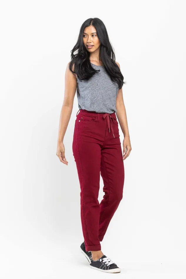 JUDY BLUE Earrings JUDY BLUE HIGH WAIST PULL ON DOUBLE CUFF JOGGER SCARLETT JUDY BLUE Earrings JUDY BLUE HIGH WAIST PULL ON DOUBLE CUFF JOGGER SCARLETT