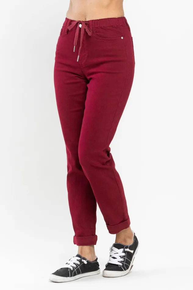 JUDY BLUE Earrings JUDY BLUE HIGH WAIST PULL ON DOUBLE CUFF JOGGER SCARLETT JUDY BLUE Earrings JUDY BLUE HIGH WAIST PULL ON DOUBLE CUFF JOGGER SCARLETT
