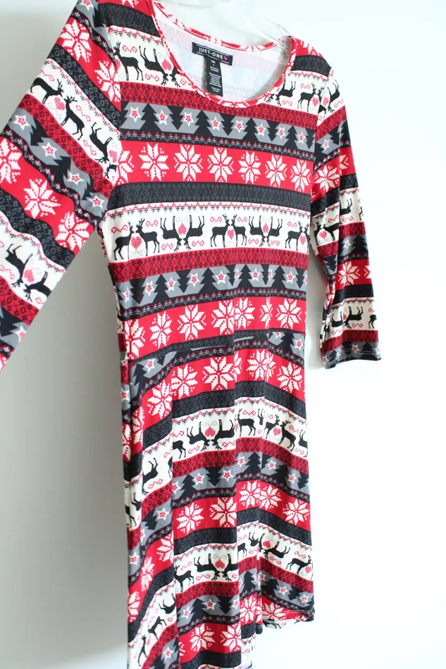 JustOne JustOne Red Christmas Dress S Earrings