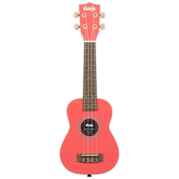 Kala Ukadelic Razzle Dazzle Soprano Ukulele with Bag KALABRAND Necklaces
