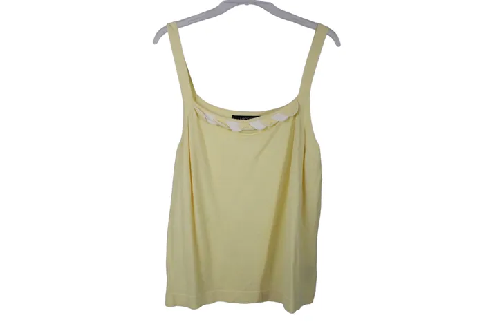 Kasper Earrings Kasper Pale Yellow Knit Tank 2X
