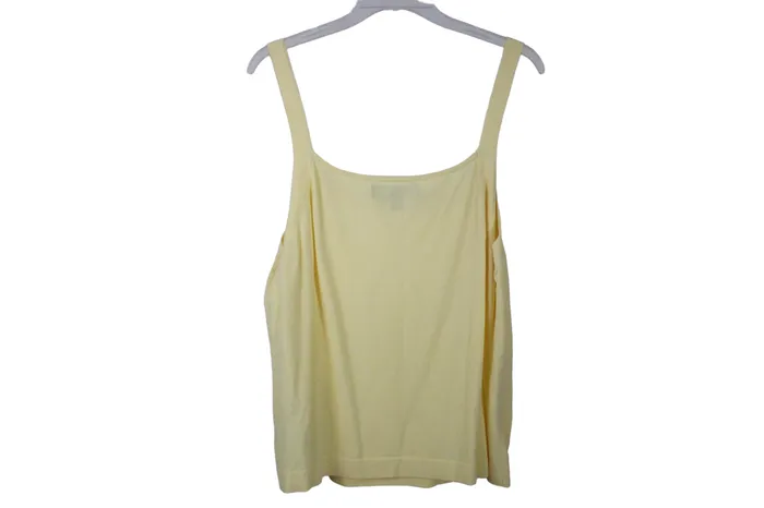 Kasper Earrings Kasper Pale Yellow Knit Tank 2X