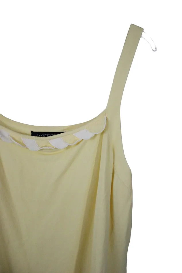 Kasper Earrings Kasper Pale Yellow Knit Tank 2X