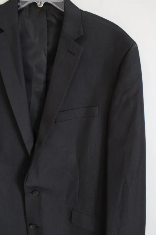 Kenneth Cole Kenneth Cole Reaction Charcoal Gray Blazer 44L Earrings