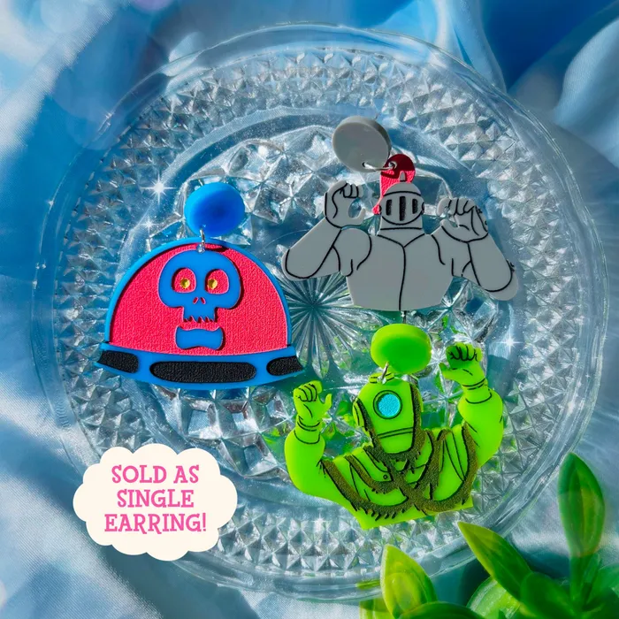 KGF Jewelry Earrings Scoob Villains SINGLE Mix and Match Acrylic Earrings Keychains Pins