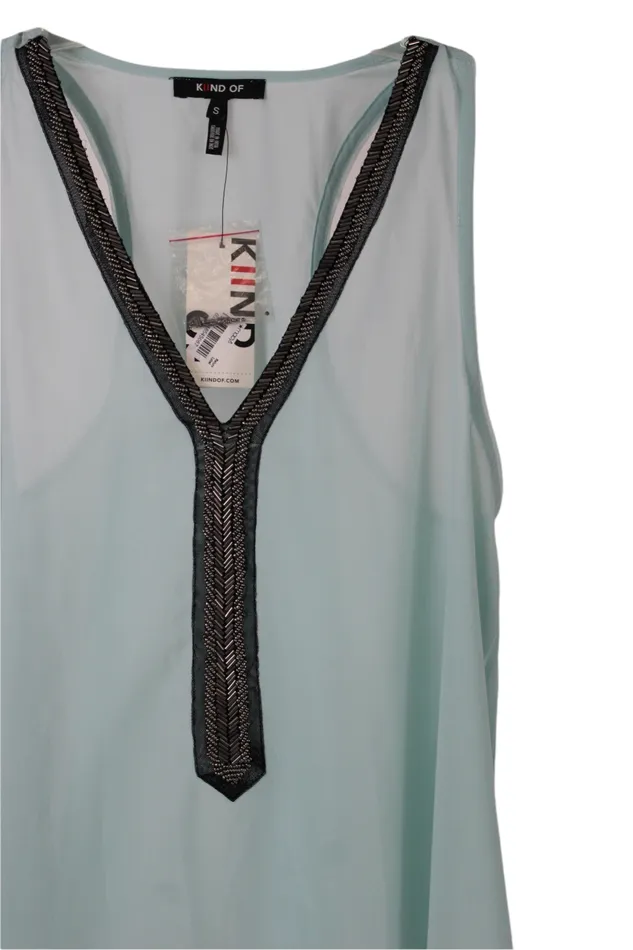 KIIND OF Rings NEW KIIND OF Blue Tank Top S