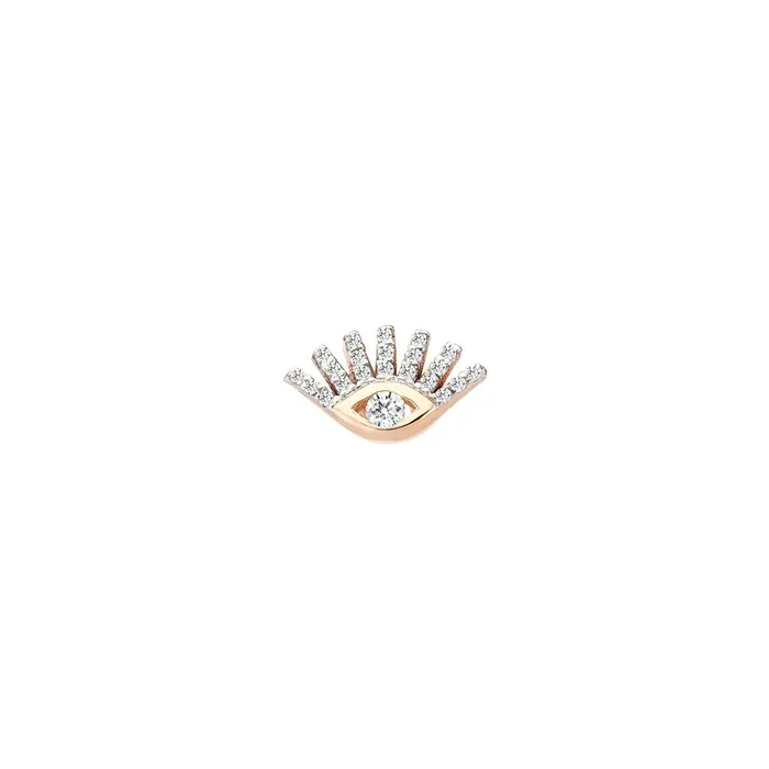 Kismet by Milka Earrings Pave Evil Eye Stud Earring