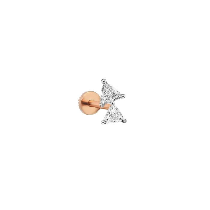 Kismet By Milka Triangle Duo Piercing Earrings