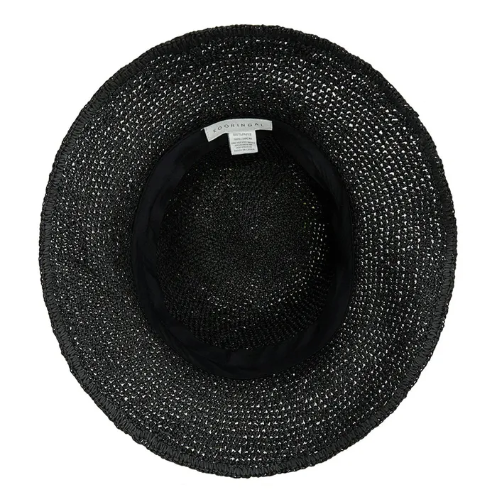 Kooringal Womens Jean Mid Brim Hat Broome Black TANKSTREAM Rings
