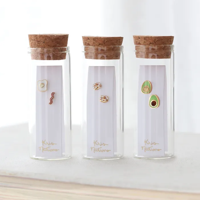 Kris Nations Earrings Tiny Pretzel Crystal Stud Earrings Kris Nations Earrings Tiny Pretzel Crystal Stud Earrings